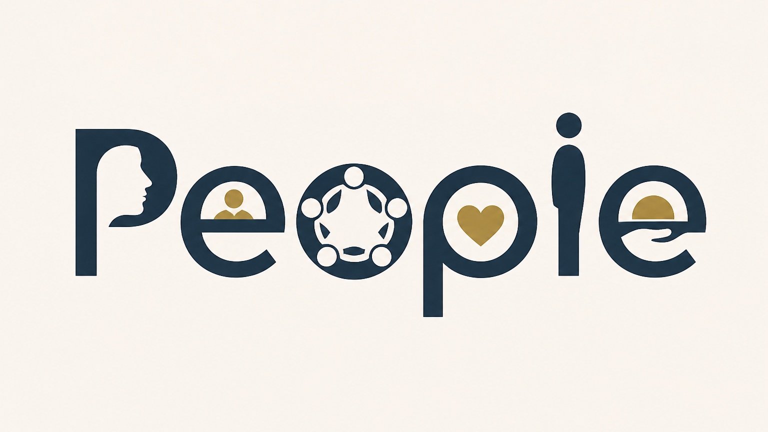 Minimalist typographic word design with letters symbolizing their own meaning (4 of 4)